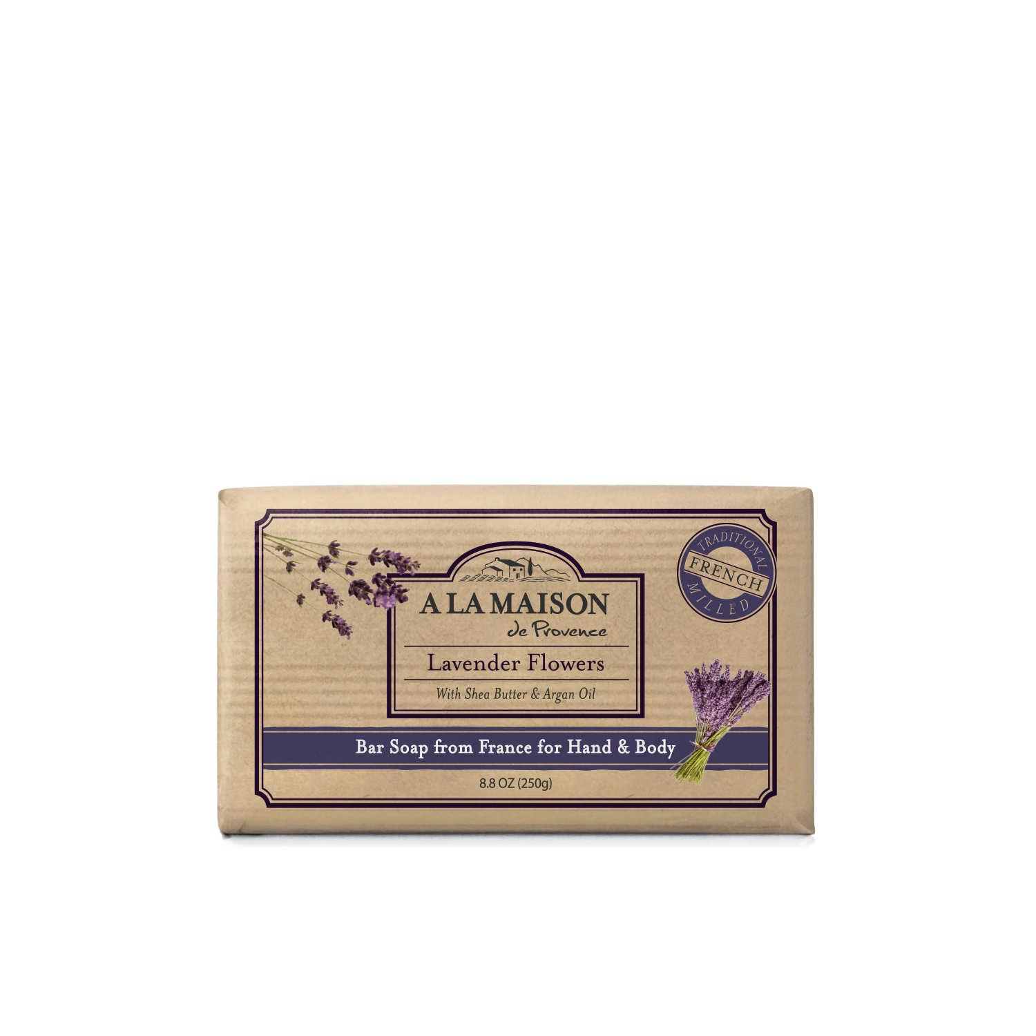 Lavender Flowers French Milled Bar Soap 8.8 oz | A La Maison – A