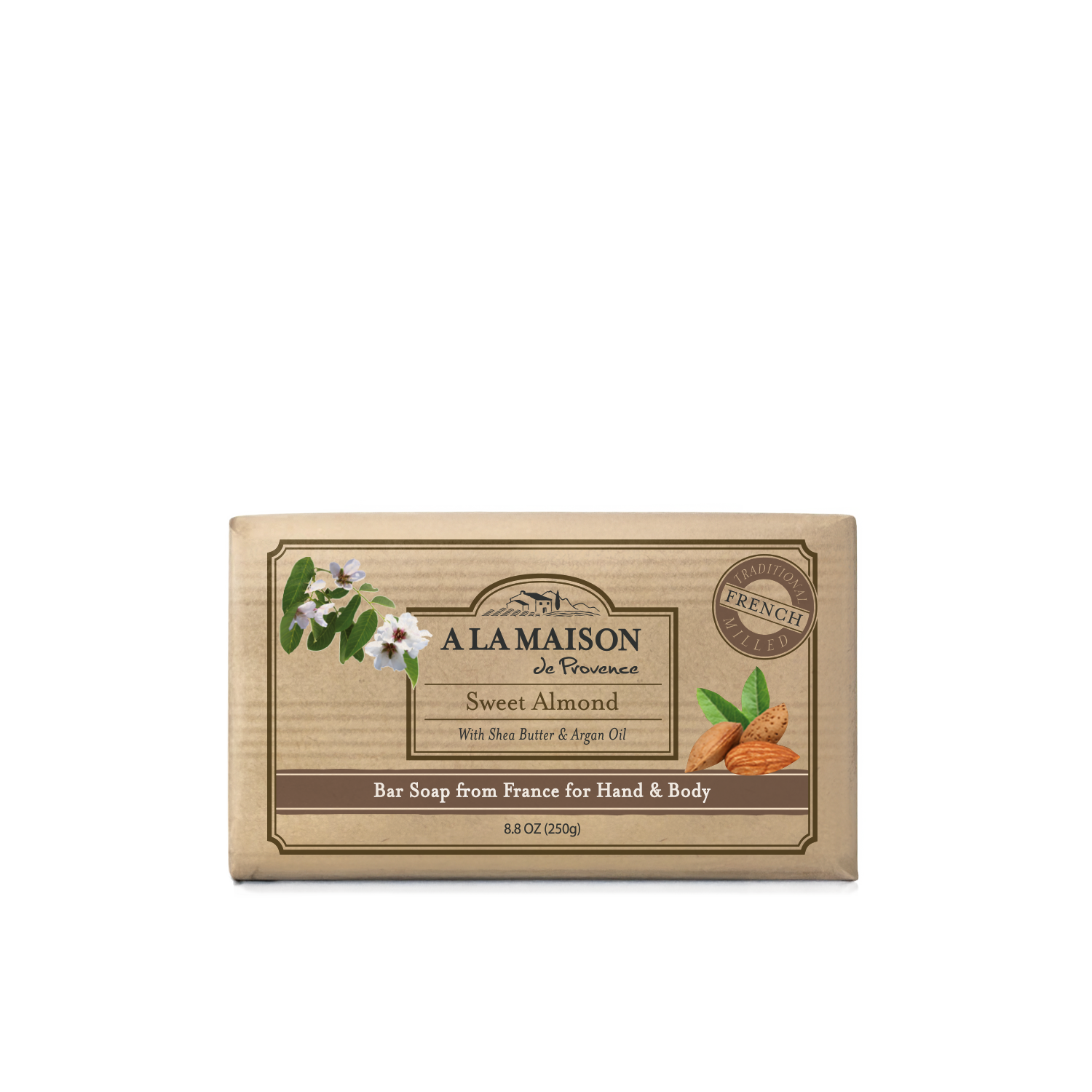 Sweet Almond Bar Soap 8.8 oz – A la Maison de Provence
