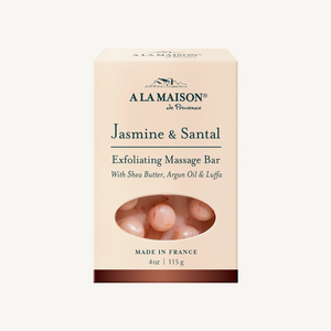 Jasmine & Santal Exfoliating Massage Bar – A la Maison de Provence