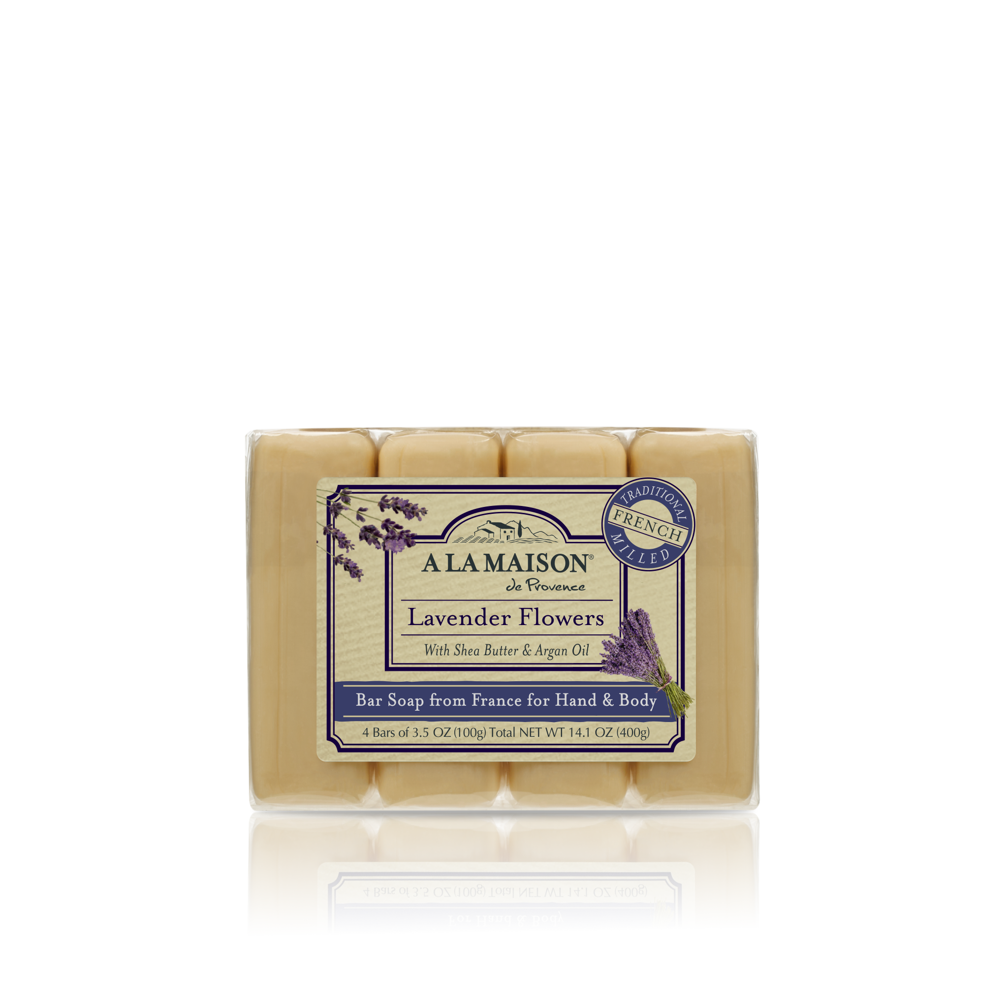 Lavender Flowers Milled Bar Soap Multipack | A La Maison – A la