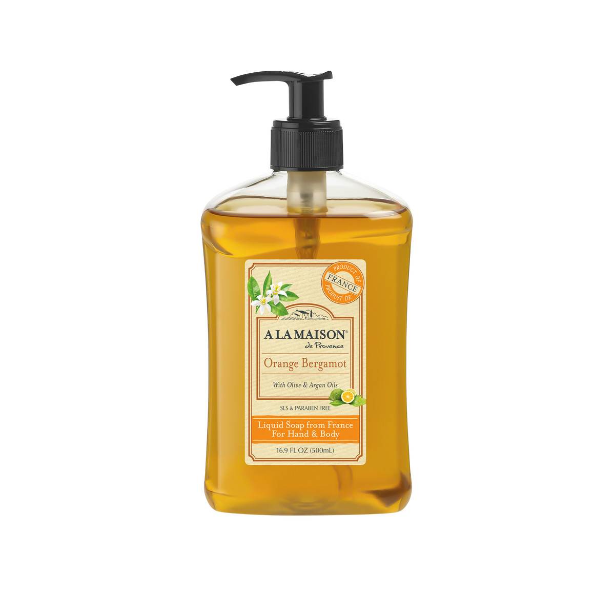 Orange Bergamot Liquid Soap 16.9 fl.oz – A la Maison de Provence
