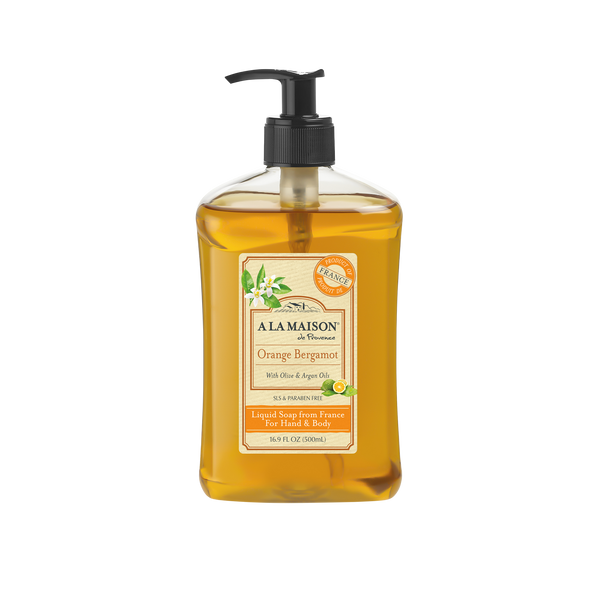 Orange Bergamot Liquid Hand Soap 16.9 oz | A La Maison – A la