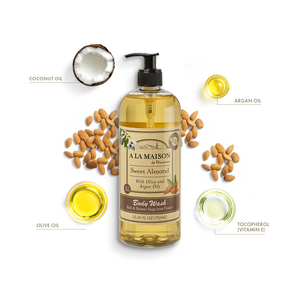 Sweet Almond Body Wash 25.36 FL OZ