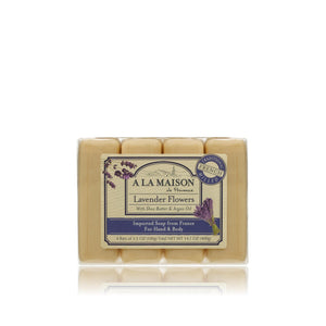 lavender flower soap Lavender Flowers Multi Pack Bar Soap 4x3.5oz – A la Maison de Provence