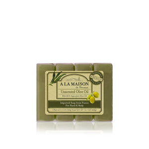 Unscented Olive Oil Multi Pack Bar Soap 4x3.5oz